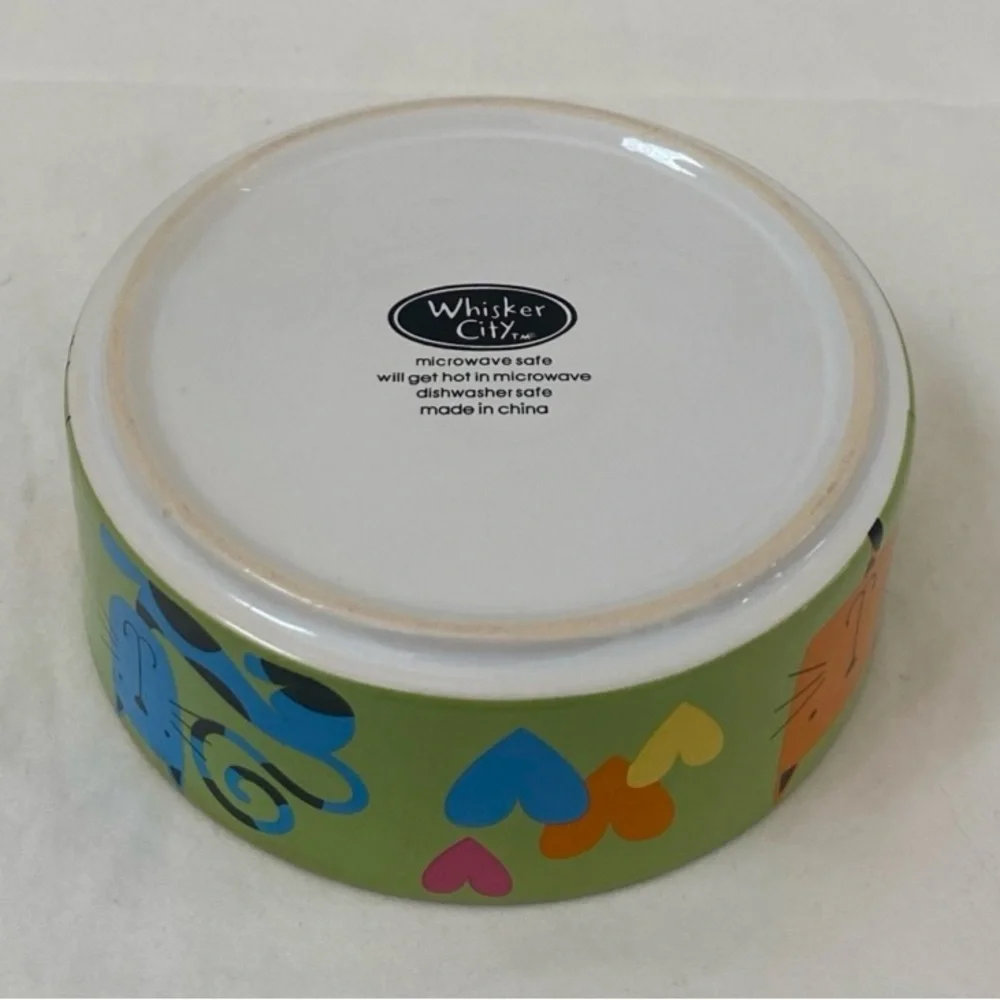 Cat Bowls Set of 2 Water or Food Bowl Dishwasher and microwave safe.